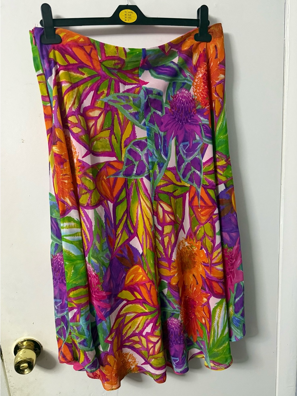 Ralph Lauren Bright Floral Circle Skirt - Orange, Purple, Pink, Green